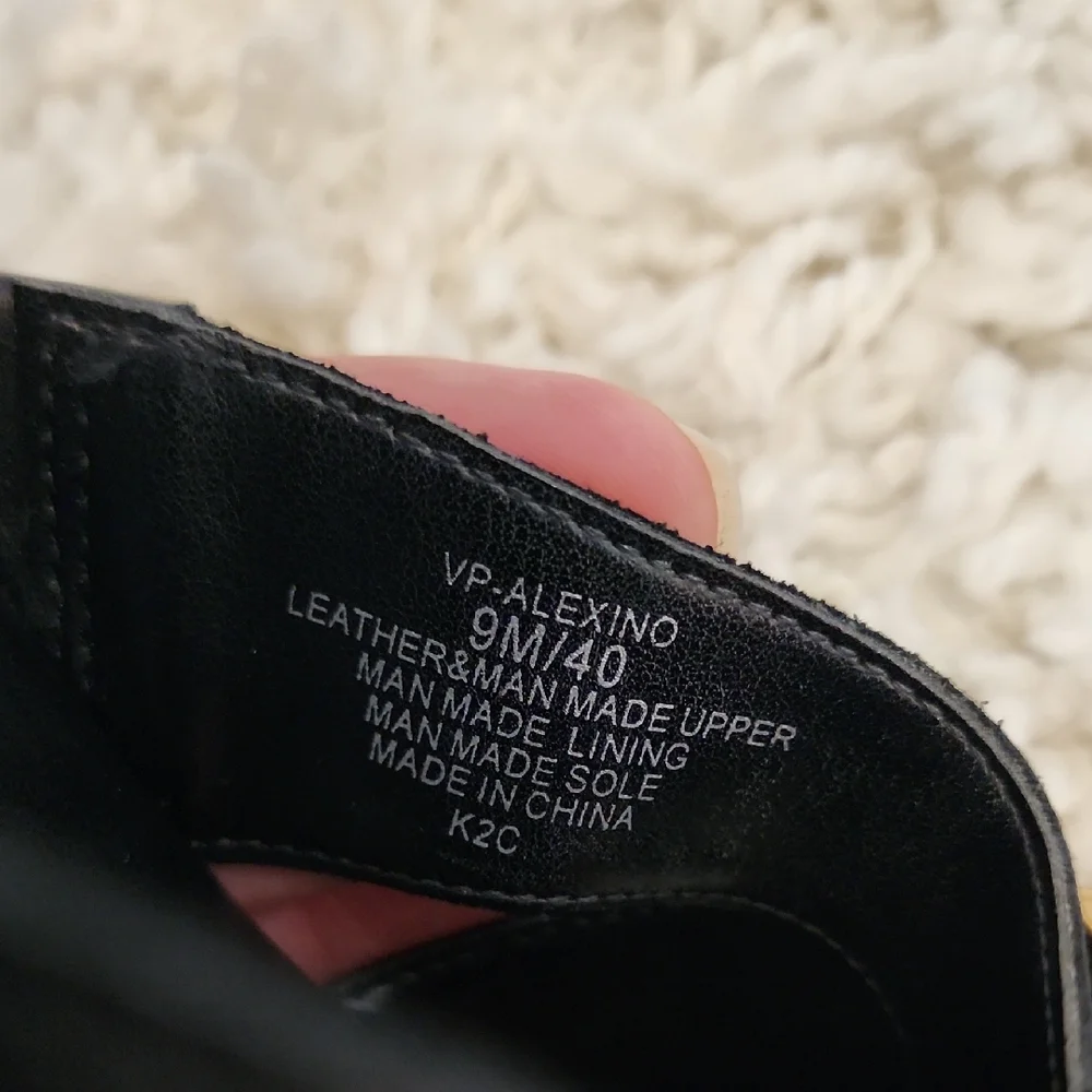 Vince Camuto Black Mules with Gold Accent - Picture 6 of 6